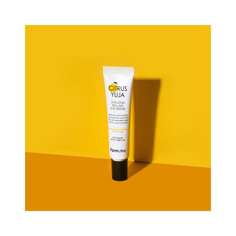 Farmstay Citrus Yuzu Vitalizing Rolling Eye Serum 25ml
