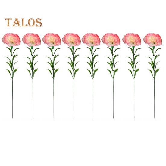 

8 шт. искусственных гвоздик, реалистичные искусственные шелковые цветы, свадебные, для дома, офиса, стола, центральное украшение, искусственные цветы, подарок на День матери 8pcs горячий розовый