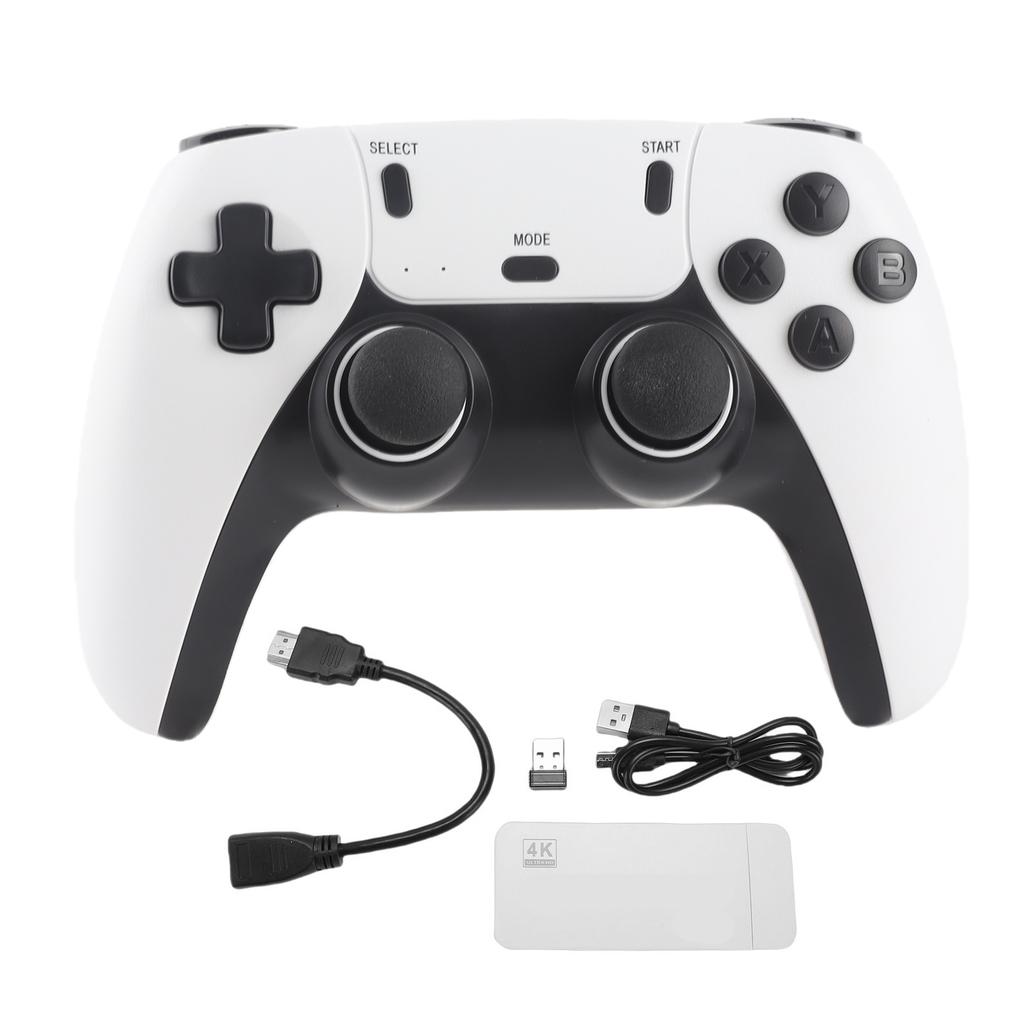 Set Console per Videogiochi Retrò 4K HD Multimedia Plug and Play Video Game Stick con Doppio Controller Wireless 2.4G per TV Domestica