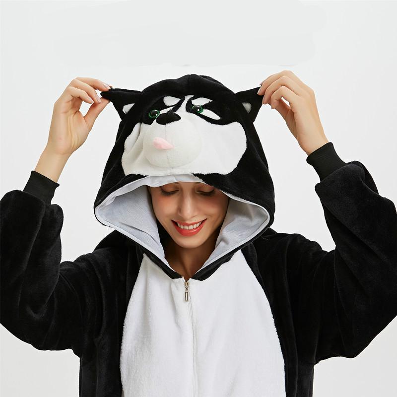 

Дорослий Розмір 3 Кольори Милий Фланелевий Комбінезон Хаскі L