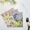 M-Modern-Flower Butterfly Printed Paper Disposable Table Dinner Napkin 20Pcs/Pack 33X33cm Tissues
