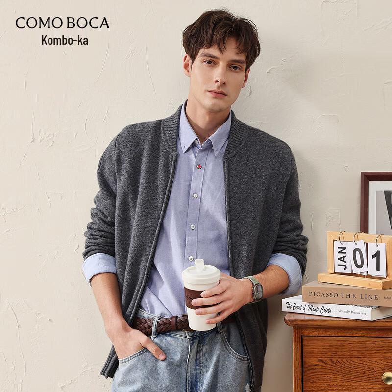 

Мужской кардиган на молнии из толстой шерсти L