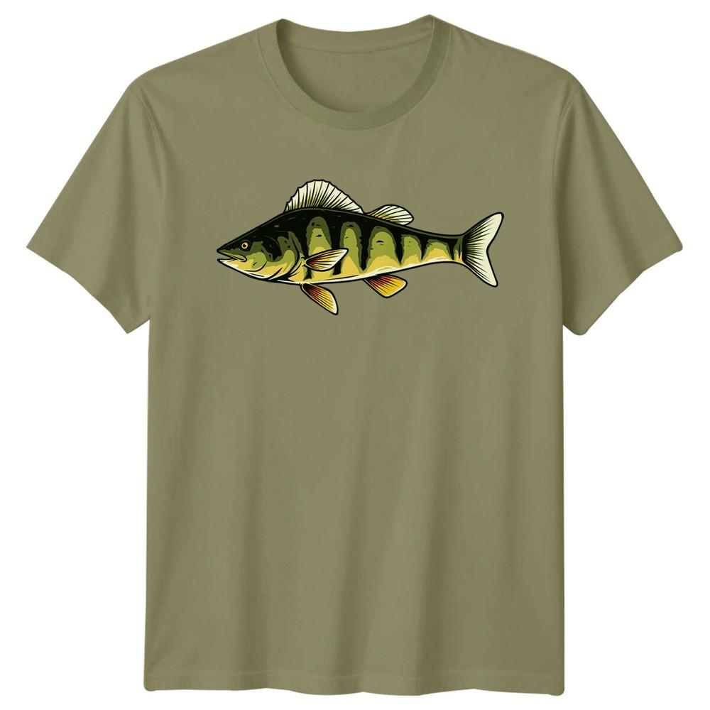 Yellow Perch Fishing Hobbies Mens T-Shirt Angler Gift