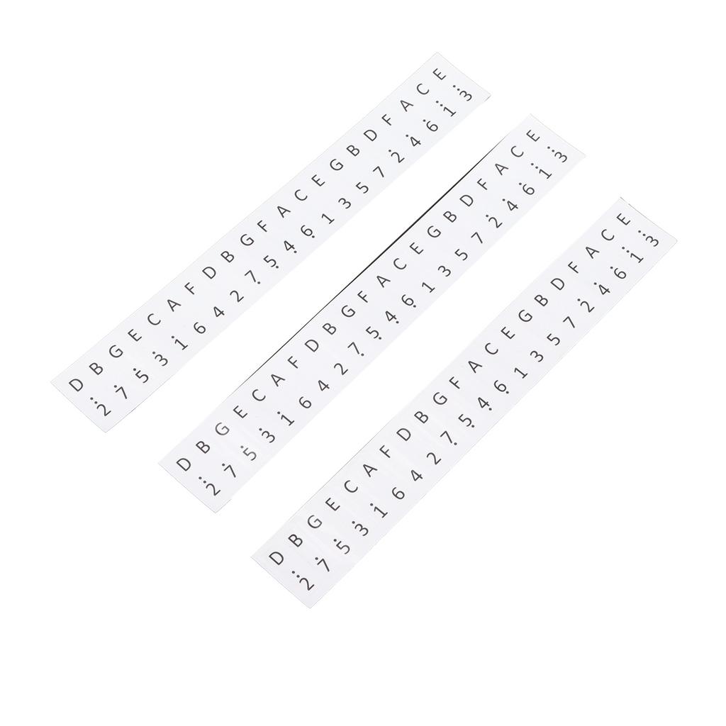3Pcs Keys Stickers 17‑Key Kalimba Staff Labels Thumb Piano Button Musical Note Decoration