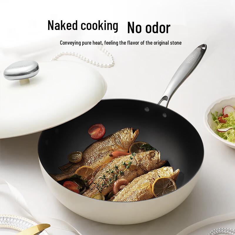 VELOSAN Pebble 0-Coating Non-stick Stir-fry Wok
