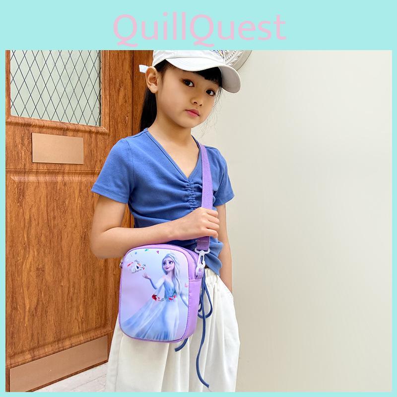 Cartoon Unicorn Elsa Pattern Children Nylon Shoulder Bag For Use Daily