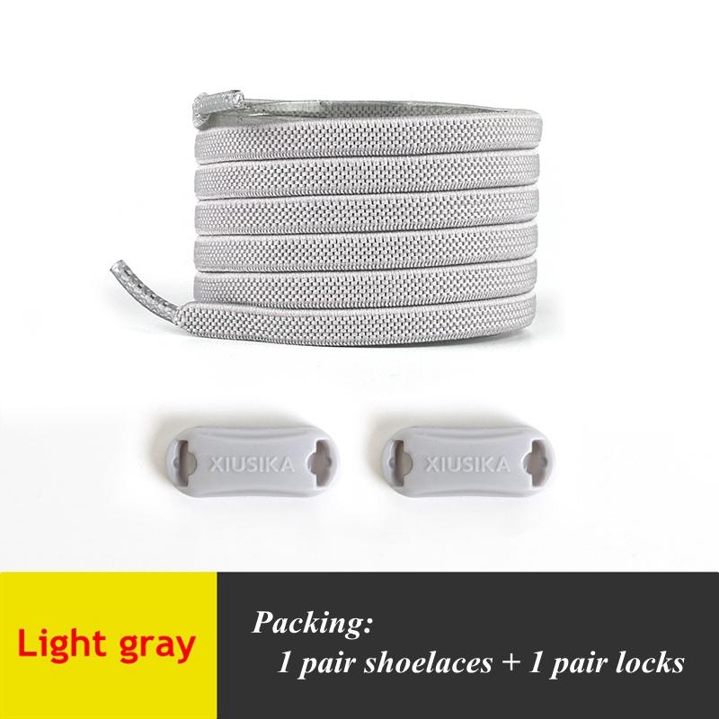 1Pair No Tie Shoelace Flats Elastic Shoe Laces Kids Adult Sneakers Shoelace Quick Lazy Laces 24 Color Buckle Strings Sports Shoe