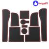 S Silicone Car Non-Slip Door Groove Mats Gate Slot Cup Pad Mat For Volkswagen Vw Golf 7 7.5 Mk7 Mk7.5 2013- Accessories