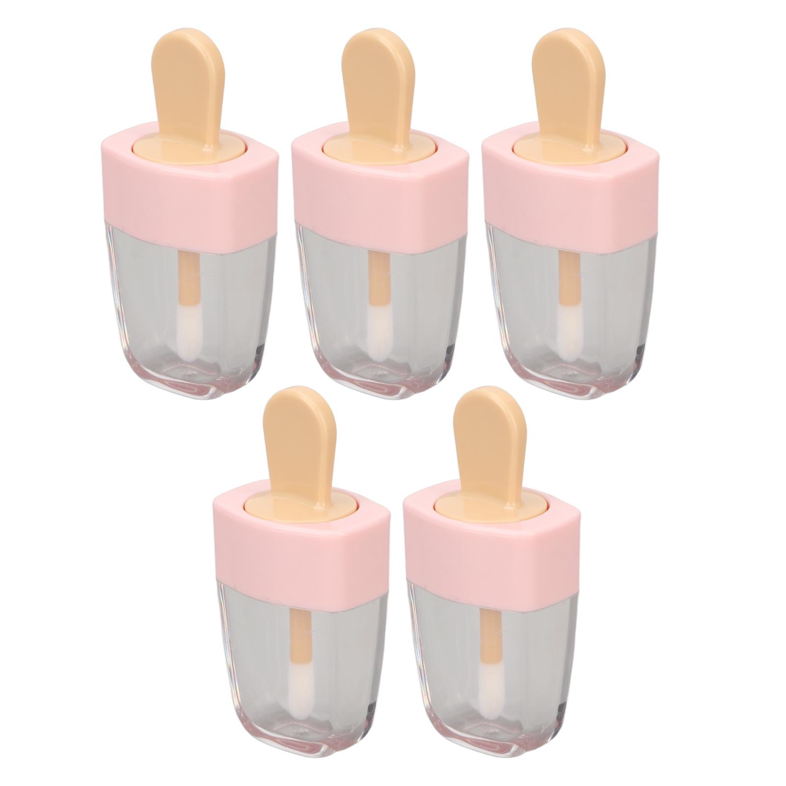 

5 шт. 5 мл пустые тюбики для блеска для губ в форме мороженого предотвращают утечку контейнер для блеска для губ своими руками