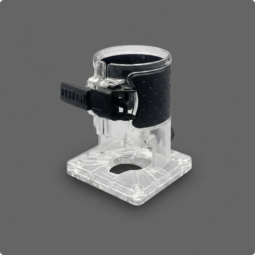 Transparent Trimmer Base Router Sturdy Construction Handheld Trimming Protector for