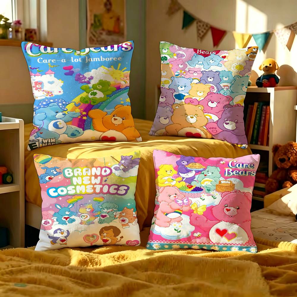 CARE Bear American Retro Cartoon Cute Cushion Cover Decorative Pillow Sofa Home Decor Case Pillow Cases