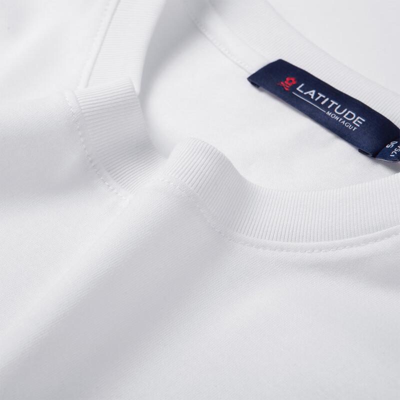 MONTAGUT Men's Embroidered Cotton Blend Short Sleeve T-Shirt