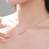 Tancise S925 Sterling Silver Luxury Personality Pendant Necklace Women's Classic Tide Necklace Necklace Party Gift