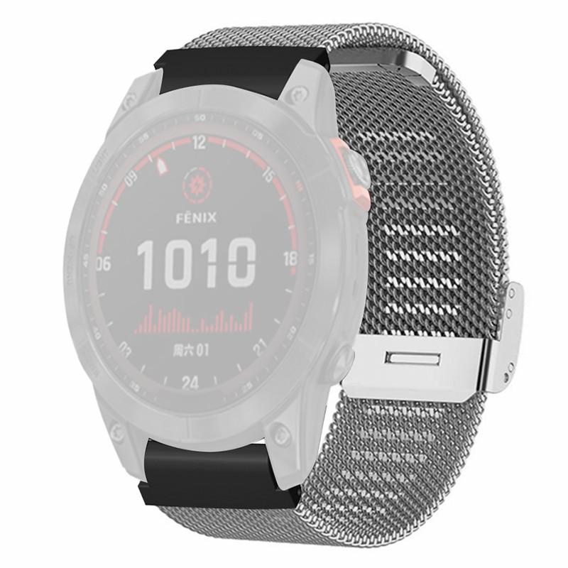 

Для Huami Amazfit Falcon/Garmin Fenix 7/6/5 Ремінець для годинника Міланський сітчастий браслет з 22 мм ПК-з єднувачем Silver
