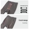 Stewardess Grey Sheer Plus Size Leggings with Faux See-Through Fleece-Lined Pantyhose for Autumn/Winter