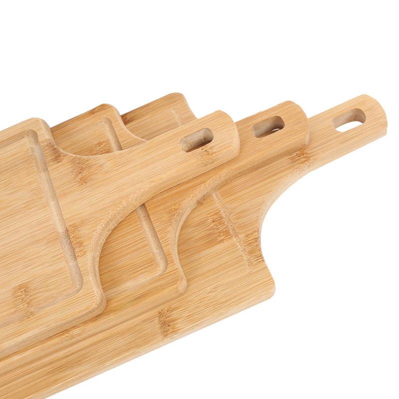 Round Bamboo Wood Dining Plate - Wooden Tray for Pizza, Steak, and Western Food Plating.