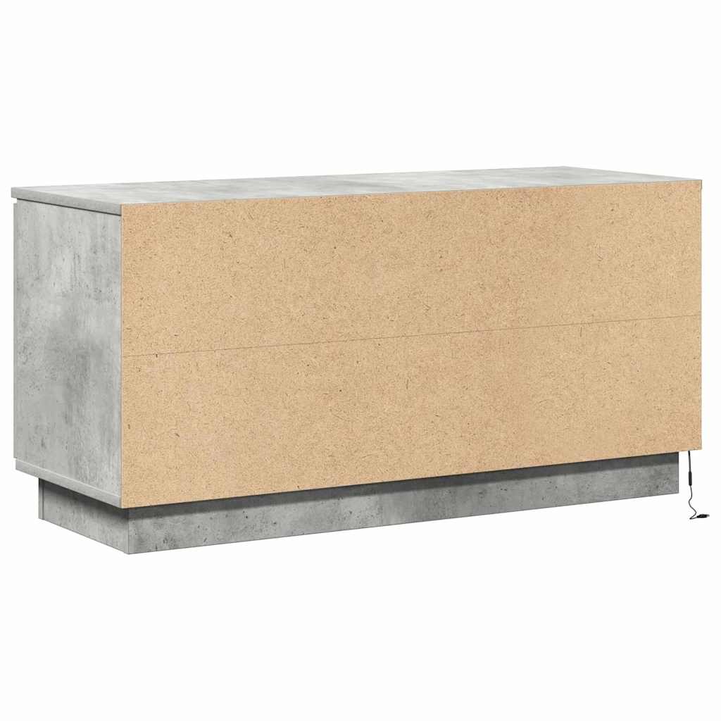 TV Stand 100 x 38 x 49 cm Concrete Grey Engineered Wood