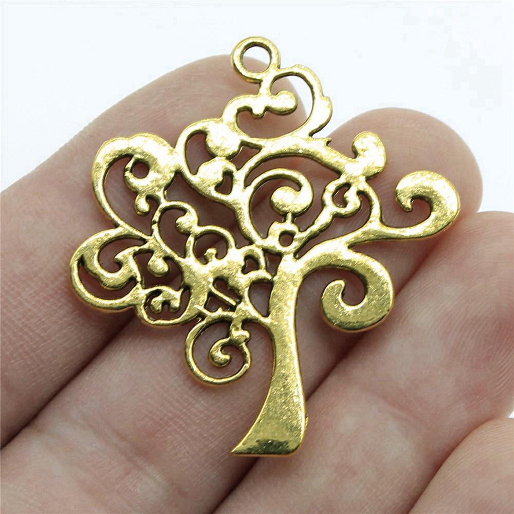 Charms Big Tree Of Life Pendants Wedding Jewelry Findings QC017