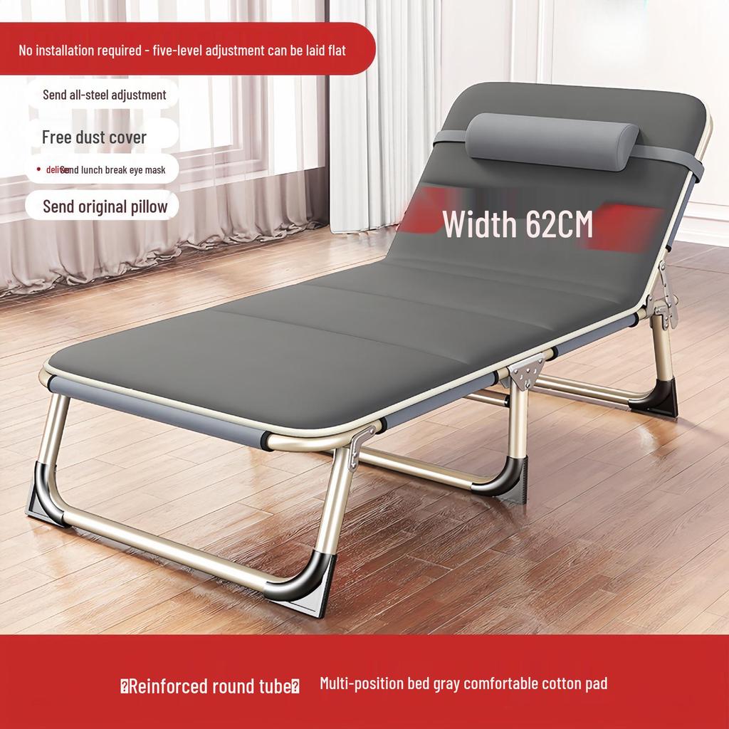 Portable Folding Recliner Bed for Office, Home, or Camping