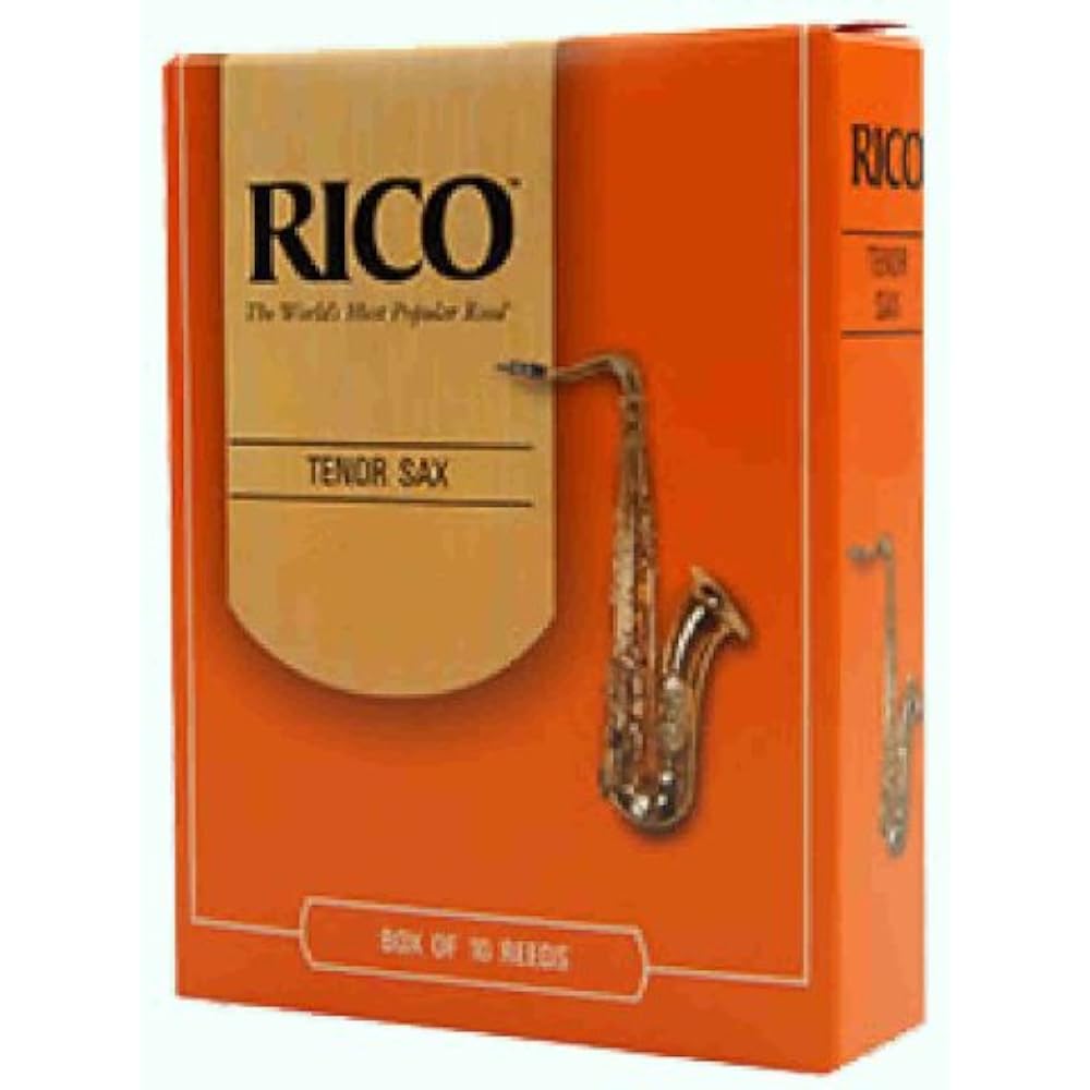D Addario WoodWinds Daddario Reed Tenor Saxophone RICO RKA2530 [Hardness: 3.0] Pack of 25 [Domest...