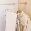 S-Shaped Multi Tier Pant Hangers Stainless Steel Clothes Rack Practical Pants Storage Rack  Closet