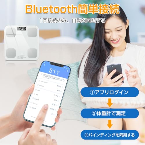 [2026 New Release] Body Scale, Body Fat Analyzer, Body Composition Analyzer, Bluetooth, Smartphone Connectivity, High Precision, Lightweight, Portable