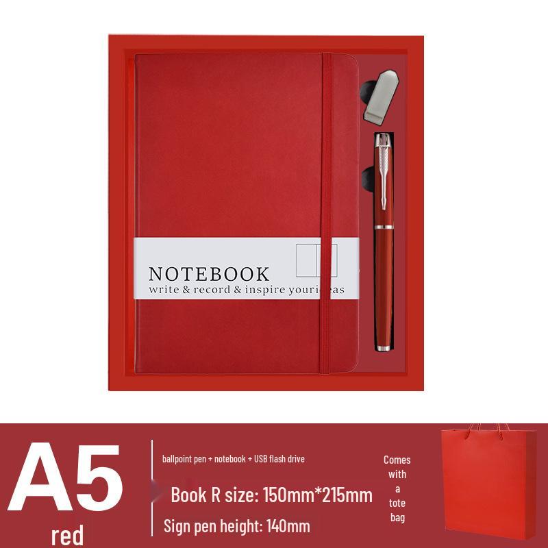 High-End Business Gift Set: Notebook & Insulated Cup Memento for Client Events