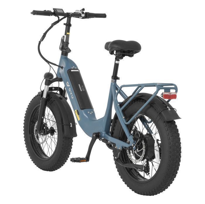 Vélo électrique Dyu FF500 Bleu fat tire Fatbike 20 pouces 500W 48V 13.5AH