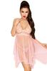 Babydoll And Matching Thong Pink Naughty Doll Ph0084 Pnk