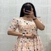 Vibrant Floral & Block-Printed Cotton Puff-Sleeve Tiered Midi Dresses