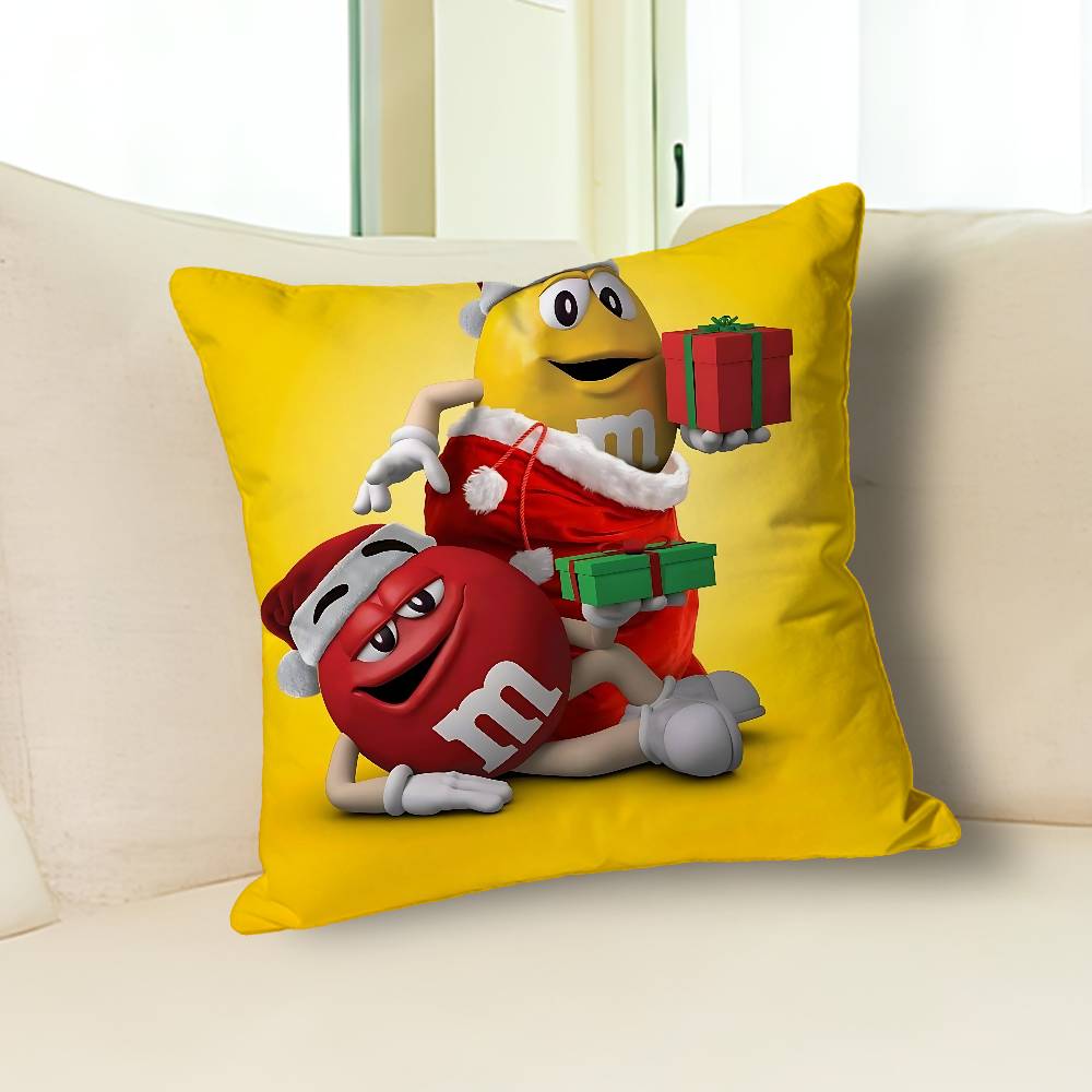 M-M-Ms-S C-Chocolates-S Various Sizes Square Pillow Case For Car Home Bedchamber Decor Custom Valentine gift