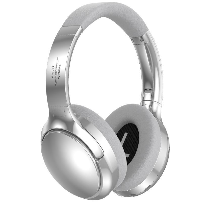 VJE901 Wireless Bluetooth Retro Over-Ear Sports Metal Retractable Headphones
