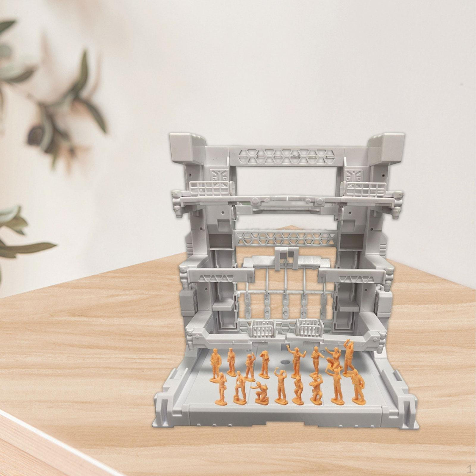 

Сцепляющаяся подставка для дисплея, диорама для экшн-фигурок, подставка, модельные аксессуары, сборная игрушка для хранения 16.5x11.5x16.5cm белый