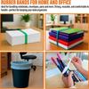 6/12 Pcs Random Colors Rubber Bands Colorful Silicone Planner Elastic Bands Reusable Stretchable Wrapping Bands