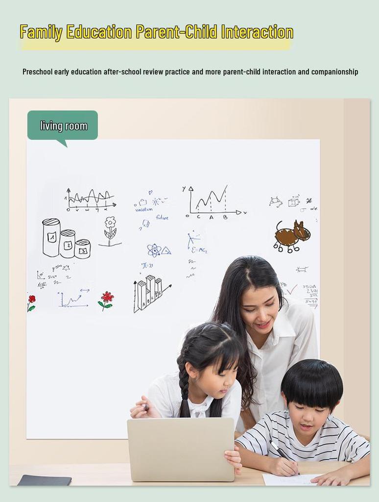 Removable Erasable Whiteboard Wall Sticker - Perfect for Graffiti or Writing In Kids' Rooms or Bedrooms.