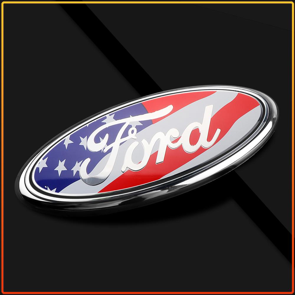 Per Ford Ranger Escape Mondeo Fusion Fiesta Kuga Edge Focus Mustang 11.5x4.5cm Adesivo Decalcomania Emblema Distintivo Posteriore Bagagliaio Auto Accessorio