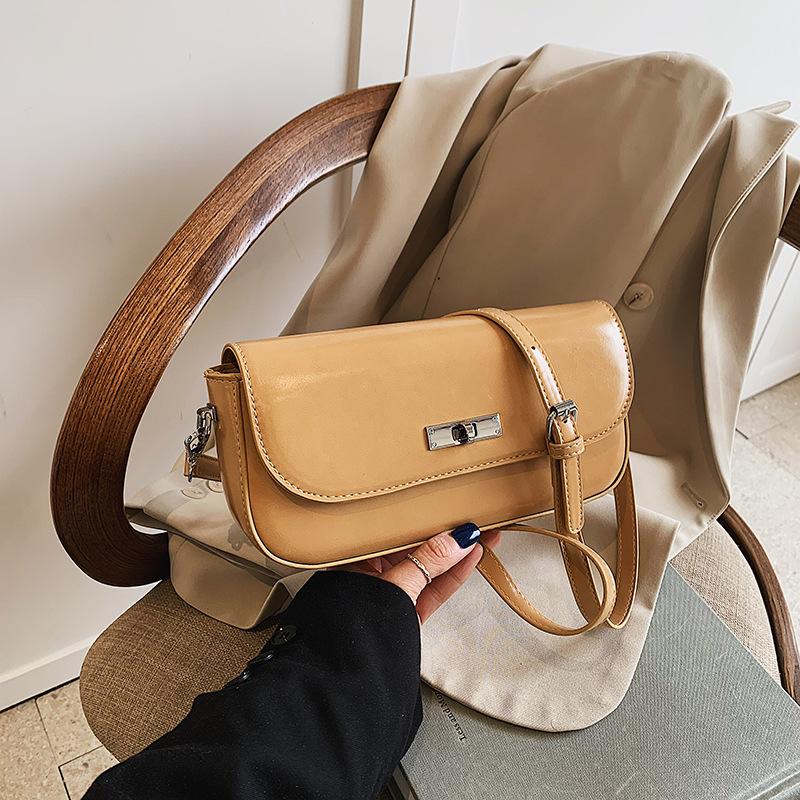 Retro underarm women's bag, simple Korean fashi multifunctial small square shoulder bag, crossbody bag