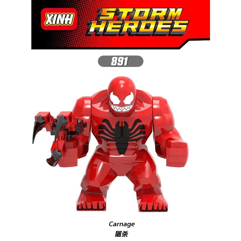 Filmy Marvel Mobilní humanoidní stavebnice Mini panenky Socha Venoma Masakru Hulka Skládačky, dětské narozeninové dárky