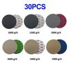 30pcs 5 inch 125mm Hook&Loop Wet/Dry 1000 1500 2000 3000 5000 7000 Sanding Discs