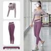 Completo da Yoga Donna Senza Cuciture – Asciugatura Rapida, Controllo Addominale, Pantaloni Lunghi per Corsa, Fitness Indoor e Danza