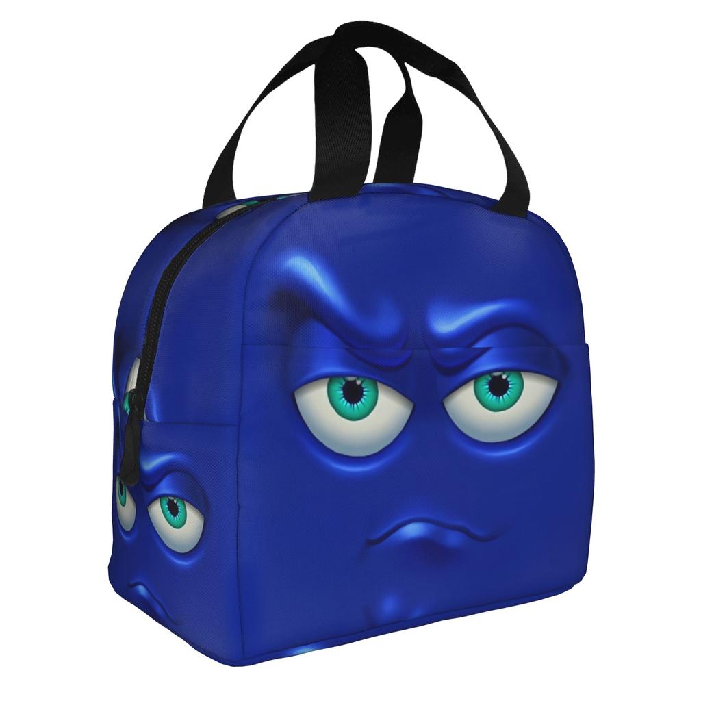 Funny Expression  Portable Lunch Box for Women Waterproof  Thermal Cooler Food Insulated Lunch Bag School
