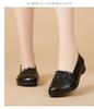 Single Shoes In the Autumn of 2025 New Soft-faced Soft-soled Flat-soled Middle-aged and Elderly One-pedal Fashionable Versatile and Comfortable Moth
