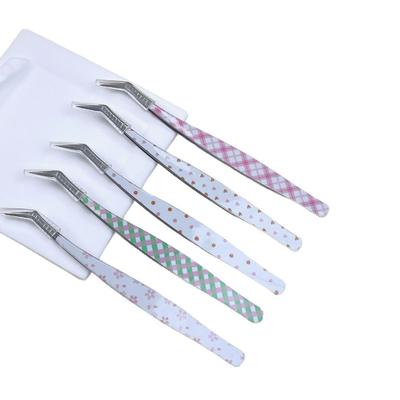 High Precision False Eyelash Tweezers Anti-static Lashes Extension Tweezer  Beauty Makeup Tools