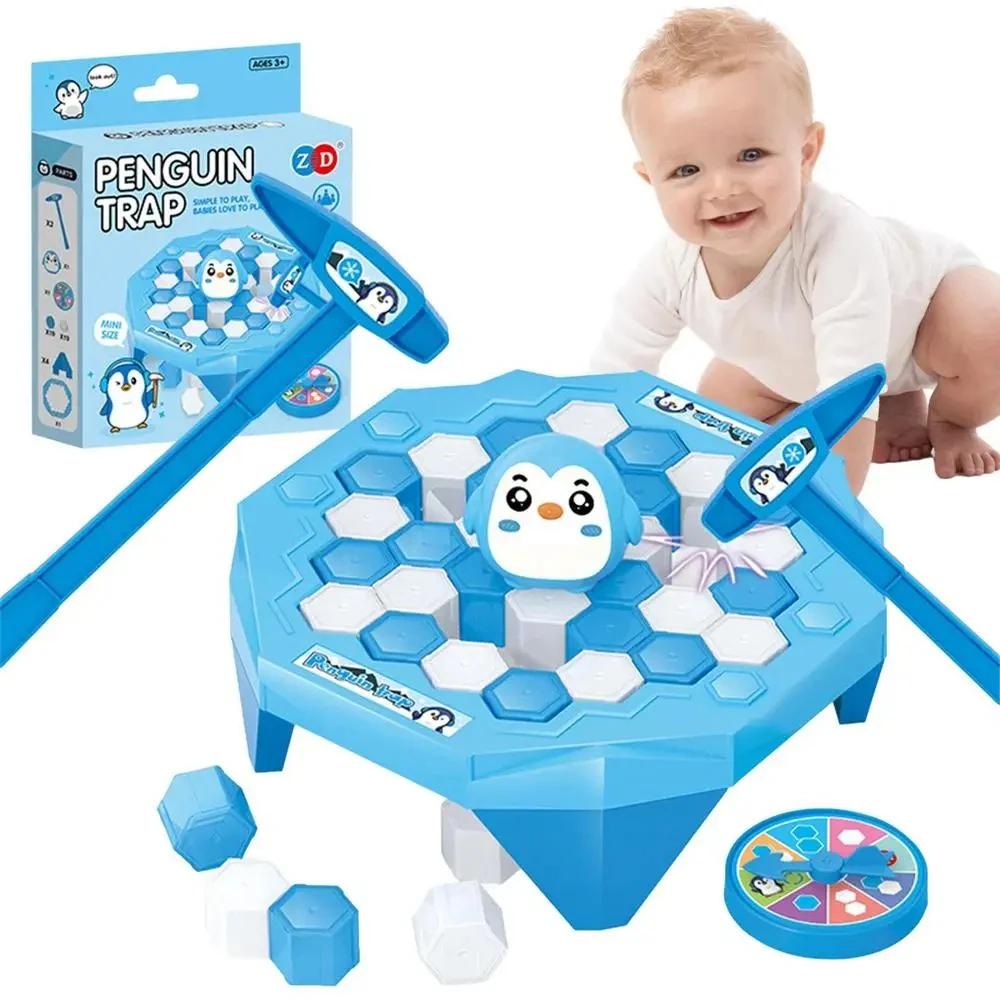 Kinderspielzeug Familienparty Rettet den Pinguin I Würfelbrecher Falle Kinder Erwachsenen Brettspiel Stressabbau Interessantes Spiel Bestes Spiel