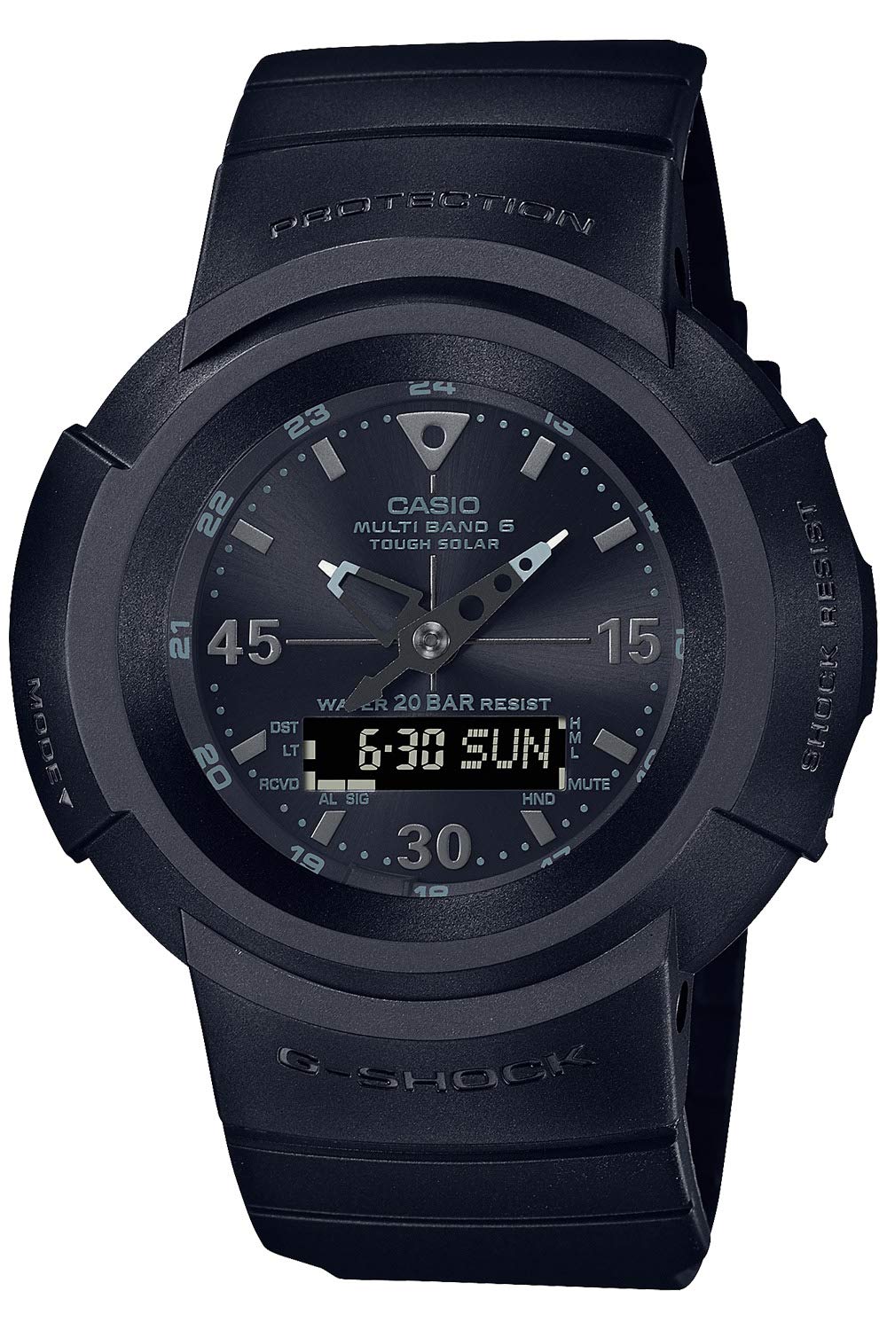 

Casio Solar Black G-Shock AWG-M520BB-1AJF Мужские Радиоуправляемые Часы,
