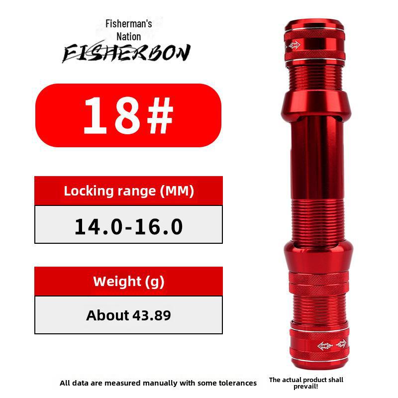 Retractable All-Metal Fishing Rod Seat with Self-Locking Mechanism