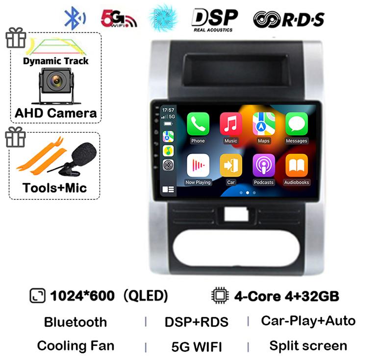 

Android 14 Carplay Автомагнитола для Nissan X-Trail XTrail X Trail 2 T31 2007 - 2015 Мультимедийный Видеоплеер GPS 360 Камера DSP