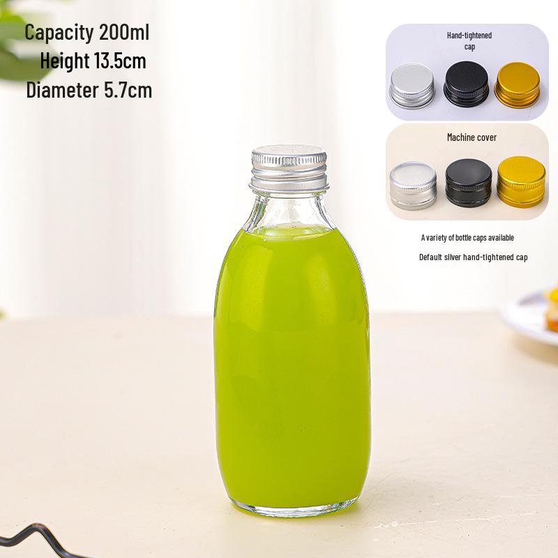 Cold Brew Coffee & Tea Glass Bottle, 350ml - High Transparency, Multi-Purpose for Beverages, Fruit, or Wine