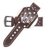 Genuine Cow Leather Watch Strap Bracelet Women Men Breathable Watchband 4 Colors 20mm 22mm 24mm Belt with Steel Pin Buckle