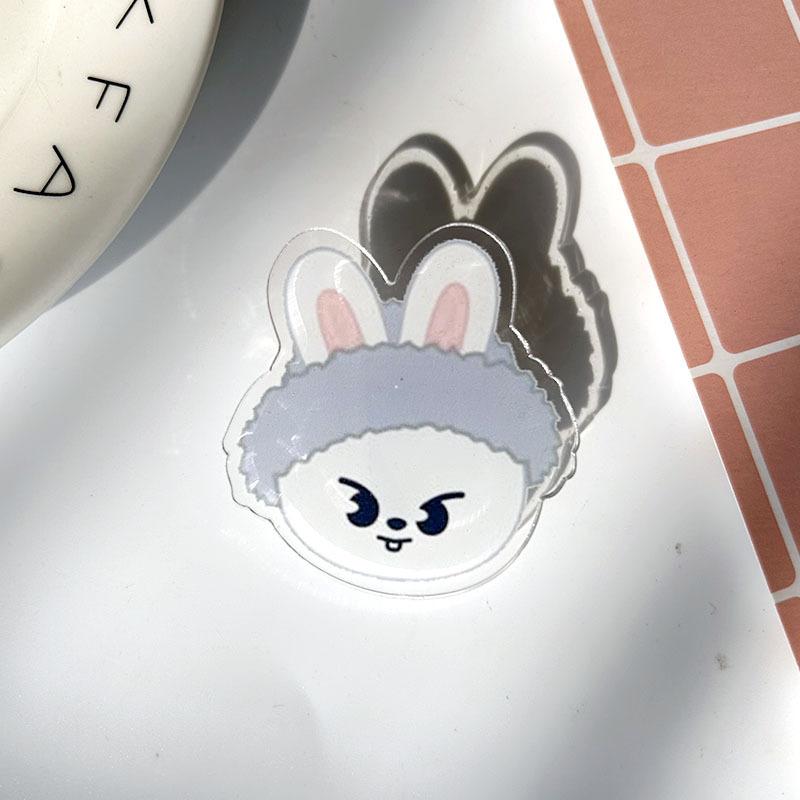 Cartoon Skzoo Acrylic Acrylic Clip Doll Li Longfu Huang Xuanchen Pp Clip Creative Handbag Clip For Stray Children